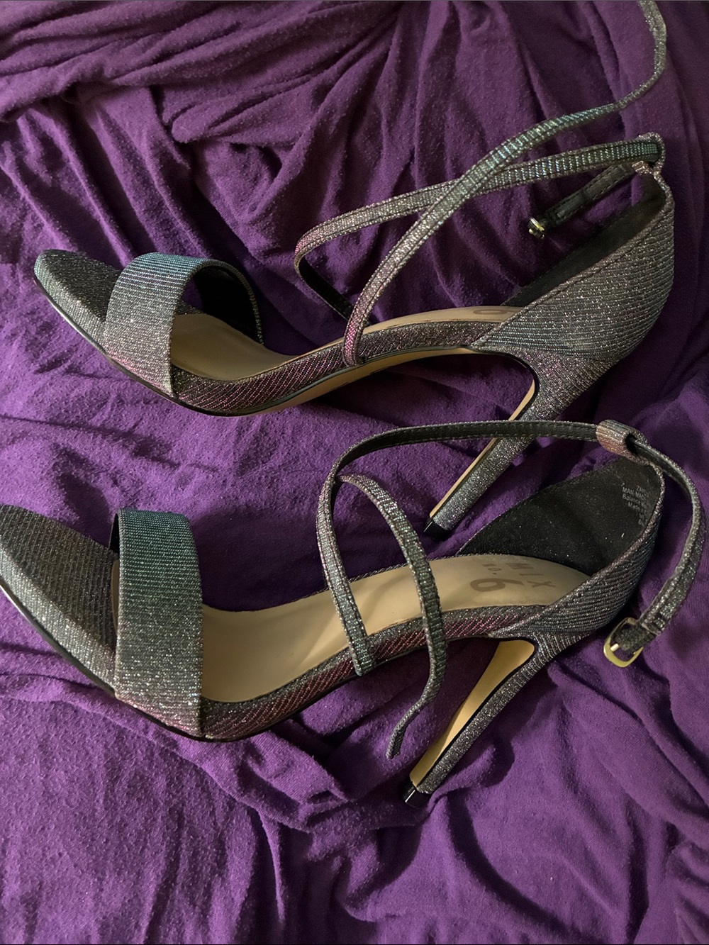 Purple Holographic Heels